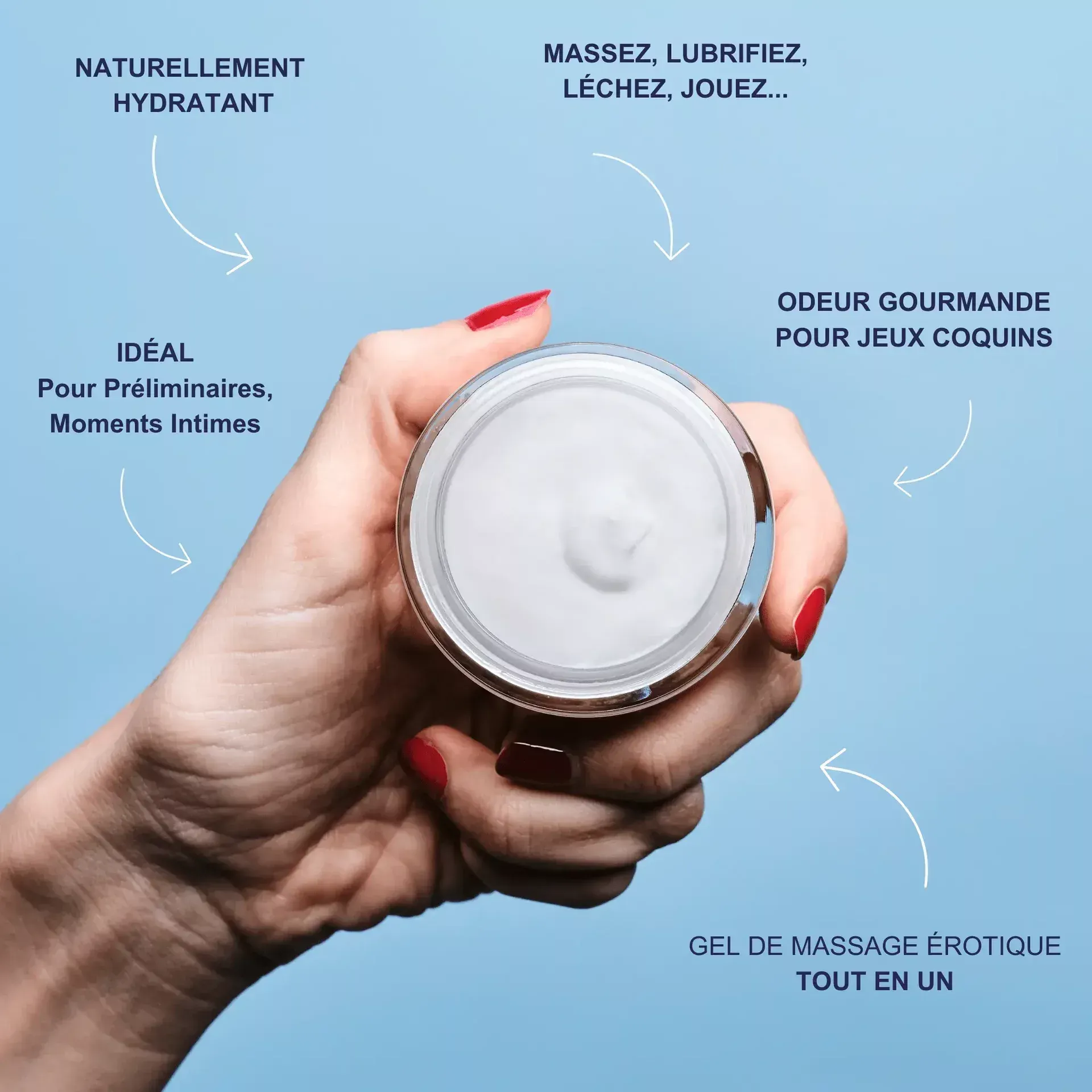 Le couple gourmand - Huile de massage comestible certifié Bio 50ml - Goliate