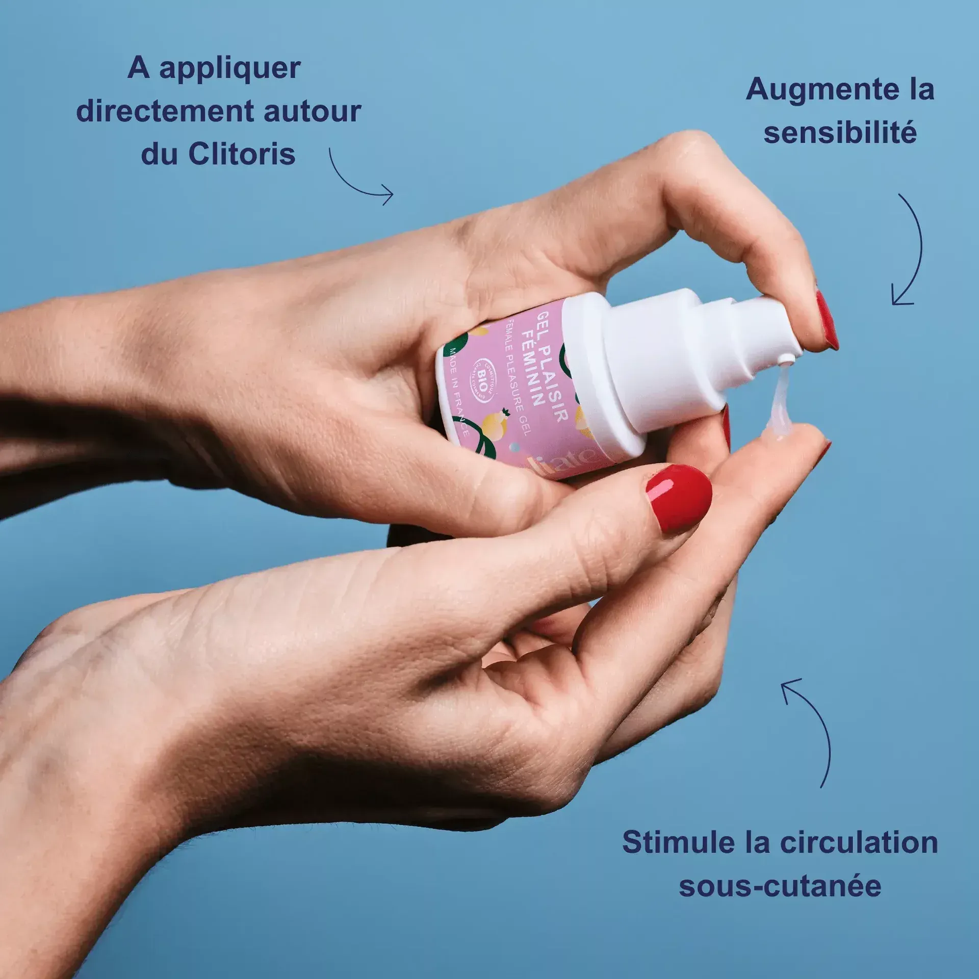 Gel plaisir féminin - effet chaud/froid - naturel & certifié bio - Goliate