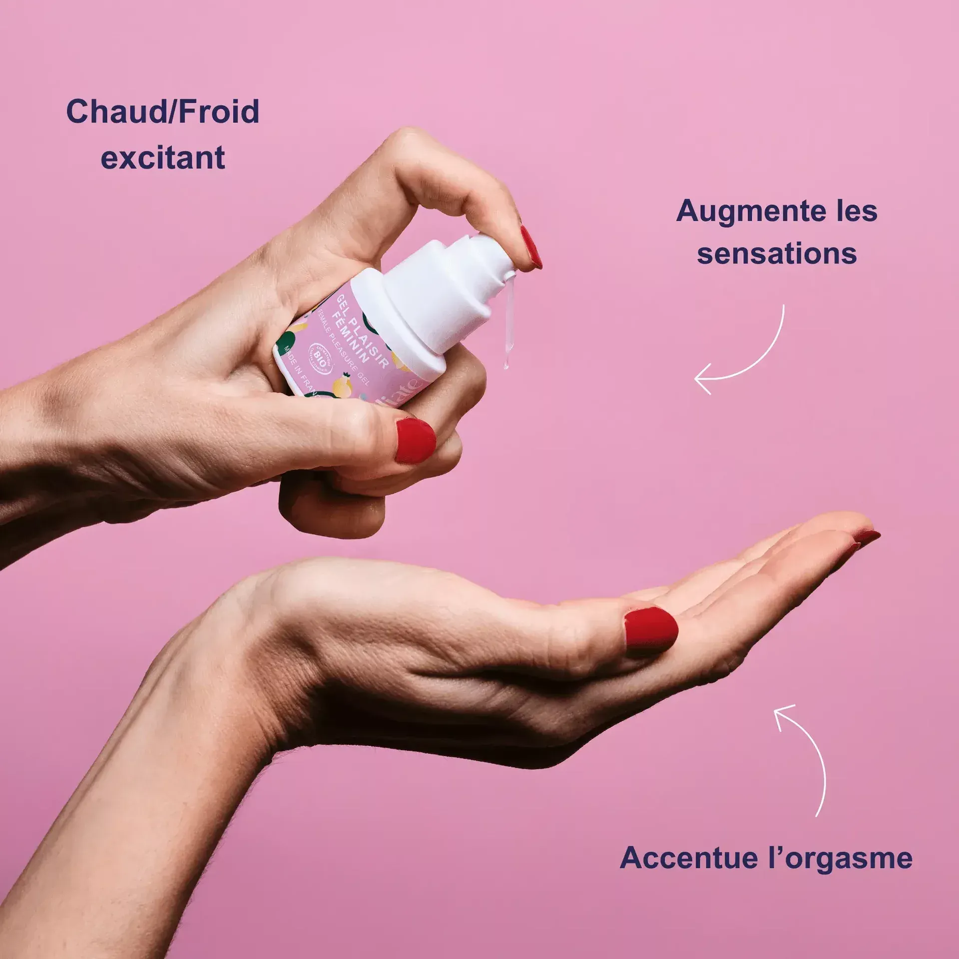 Gel plaisir féminin - effet chaud/froid - naturel & certifié bio - Goliate