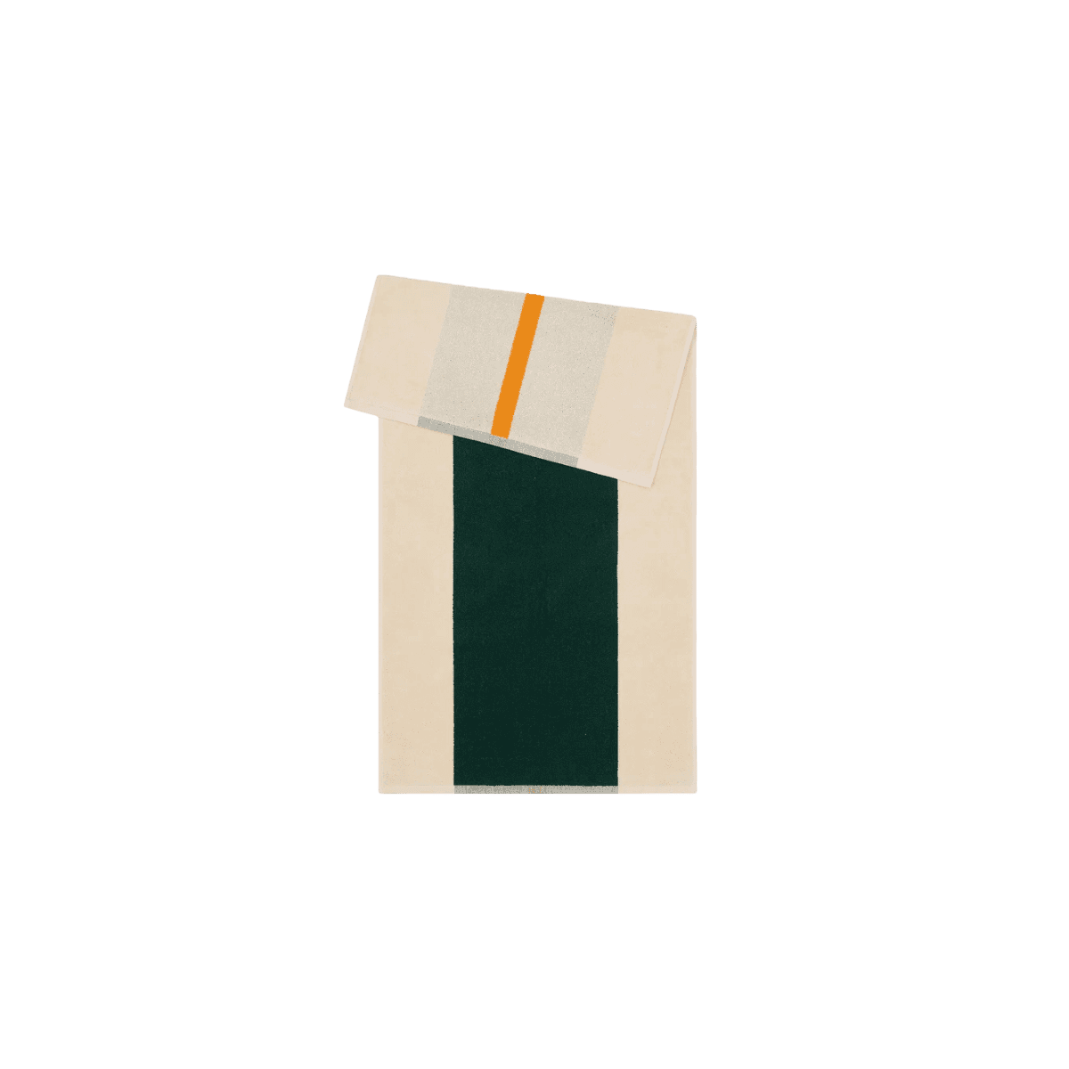 Serviette Essuie 50x100 TOWEL GOTS Organic Terry - Dark Green-Orange - Suite702