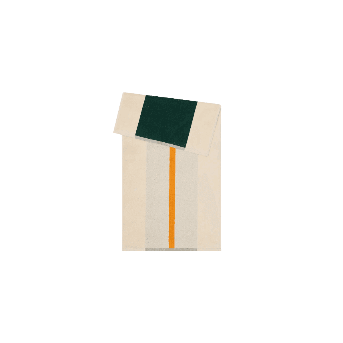 Serviette Essuie 50x100 TOWEL GOTS Organic Terry - Dark Green-Orange - Suite702