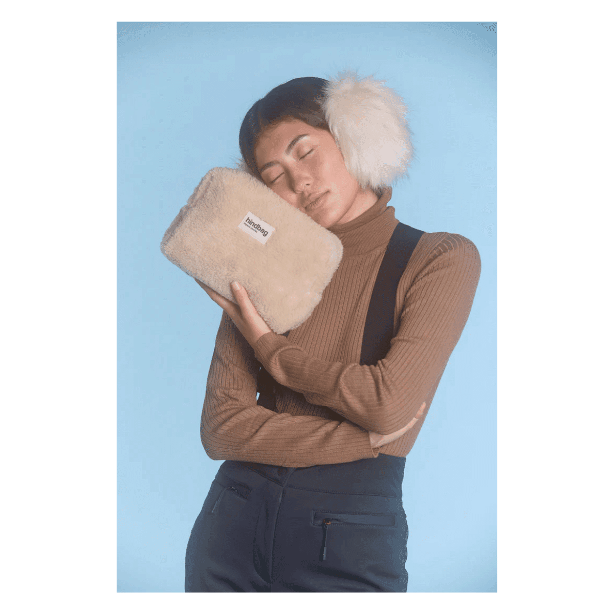 Trousse de toilette LEON - Fourrure Beige - HINDBAG