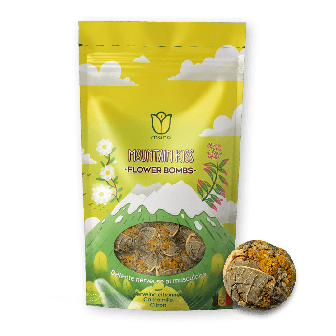 Mountain Kiss Flower Bombs - Boules de tisanes fleuries BIO x10 - Mana