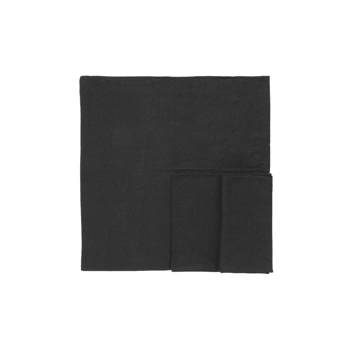 Serviettes de table x 4 - Noir - NAPKIN RECYCLED - BLACK S/4 - Originalhome