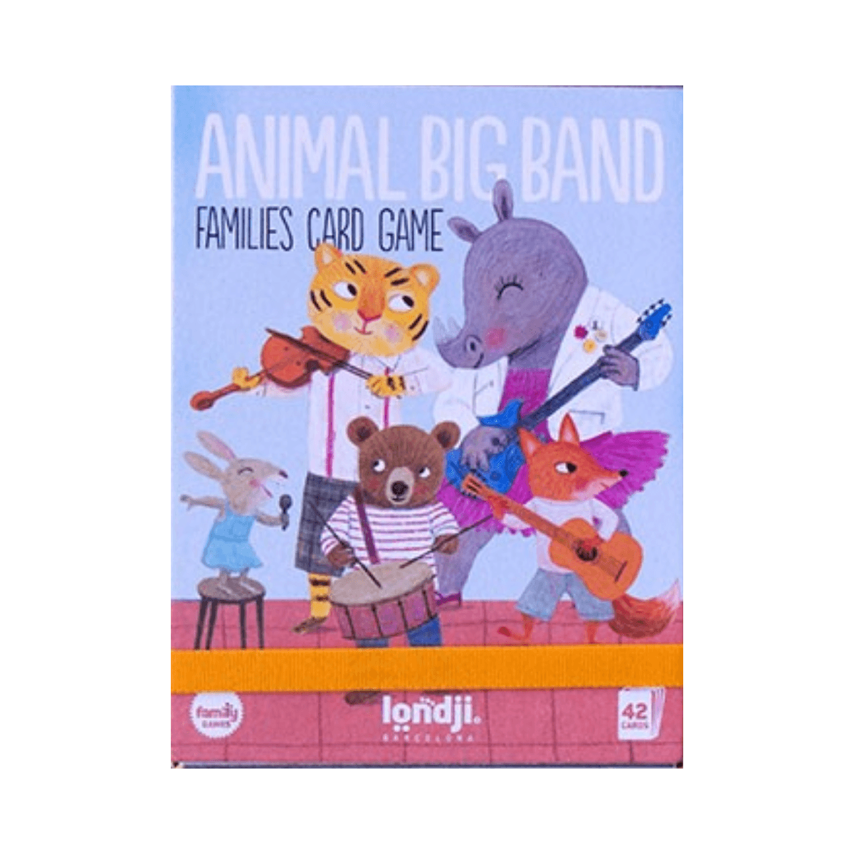 Jeu des 7 familles - 5 ans et + - ANIMAL BIG BAND - Londji