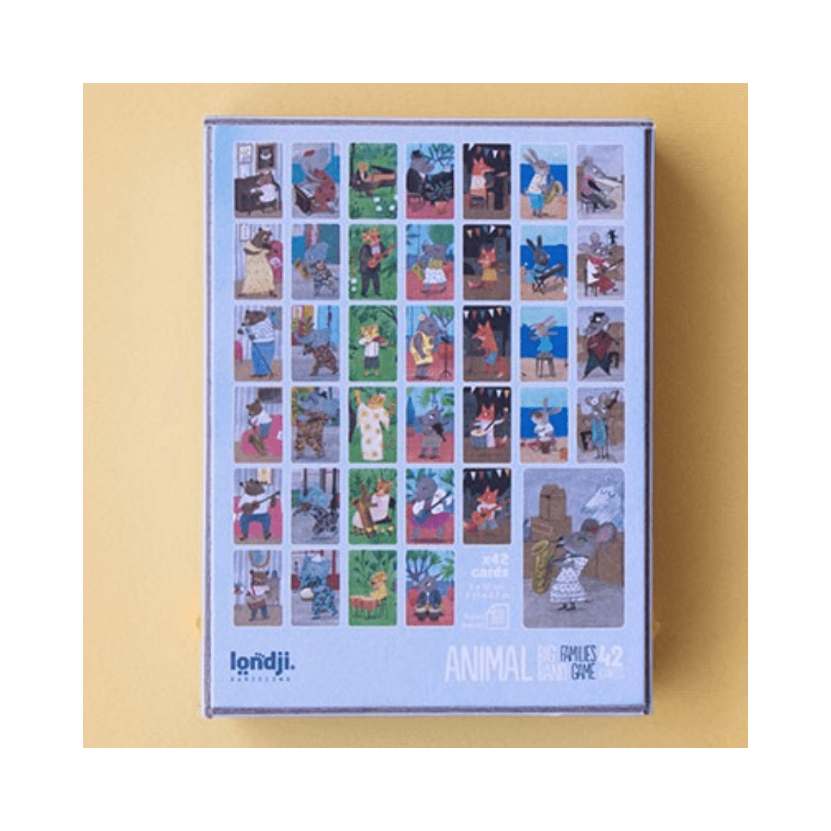 Jeu des 7 familles - 5 ans et + - ANIMAL BIG BAND - Londji