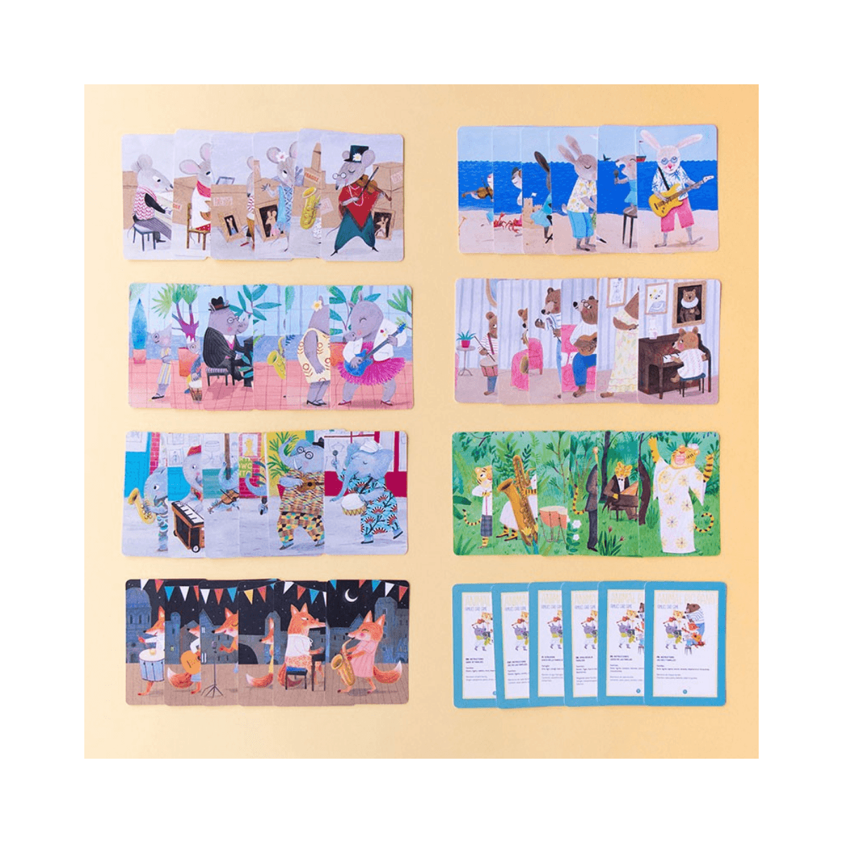 Jeu des 7 familles - 5 ans et + - ANIMAL BIG BAND - Londji