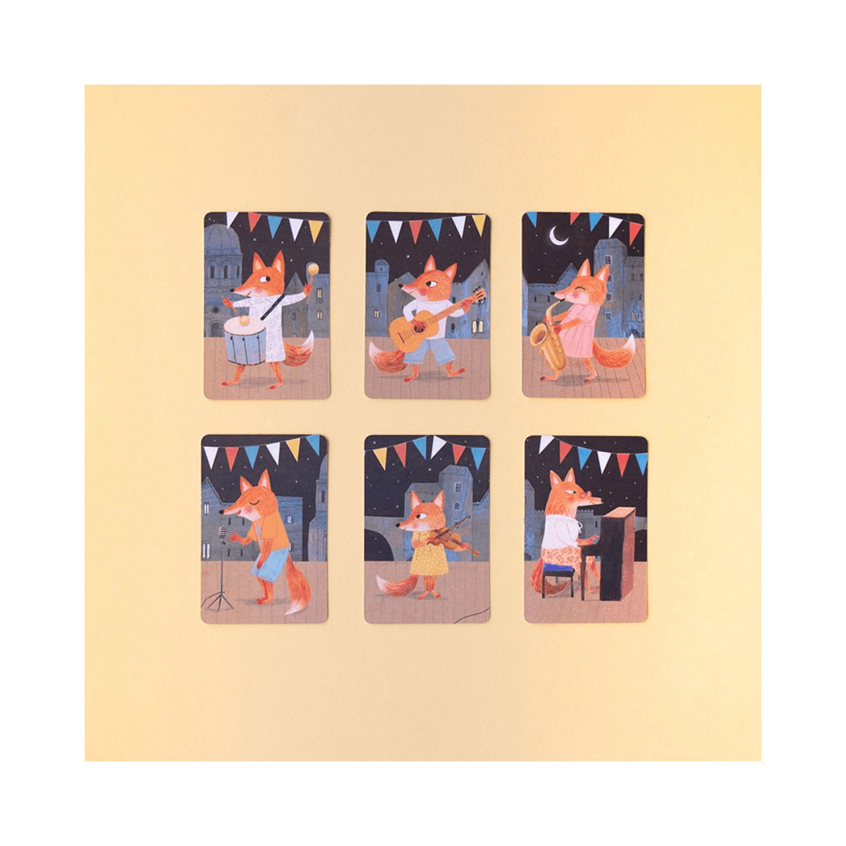 Jeu des 7 familles - 5 ans et + - ANIMAL BIG BAND - Londji