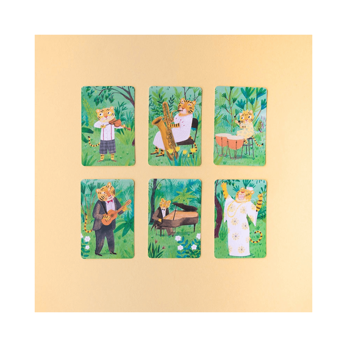 Jeu des 7 familles - 5 ans et + - ANIMAL BIG BAND - Londji