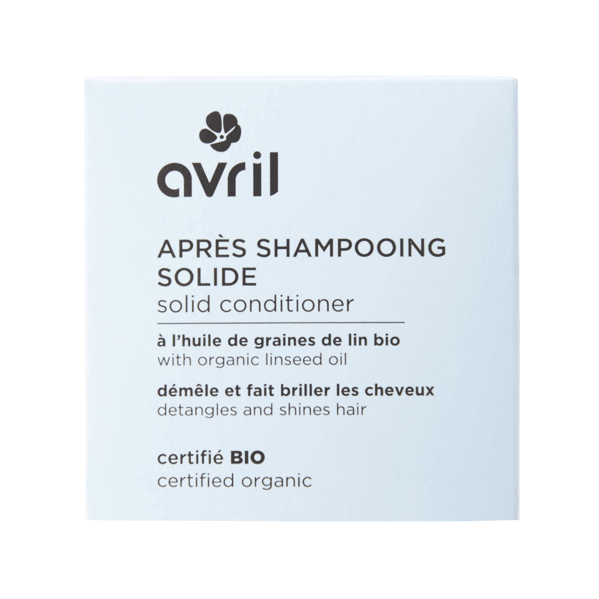 Après shampoing solide - Certifié BIO - Avril