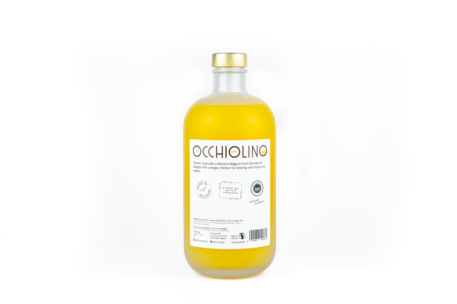 Liqueur d'écorce d'orange BIO - ARANCELLO - 500ml - Occhiolino