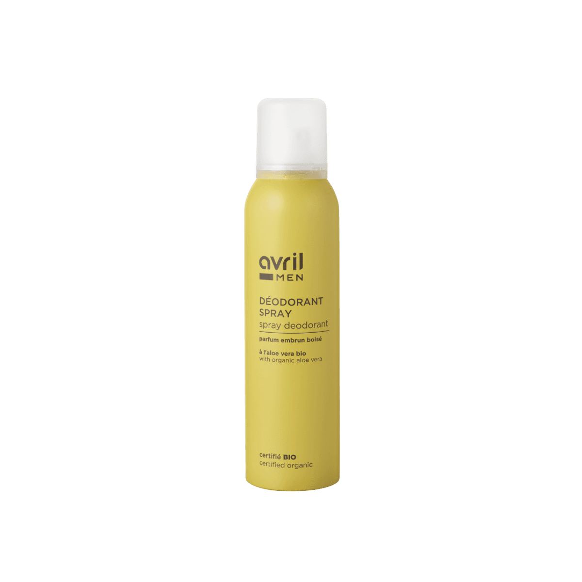 Déodorant spray Homme 150ml - Certifié Bio - Avril