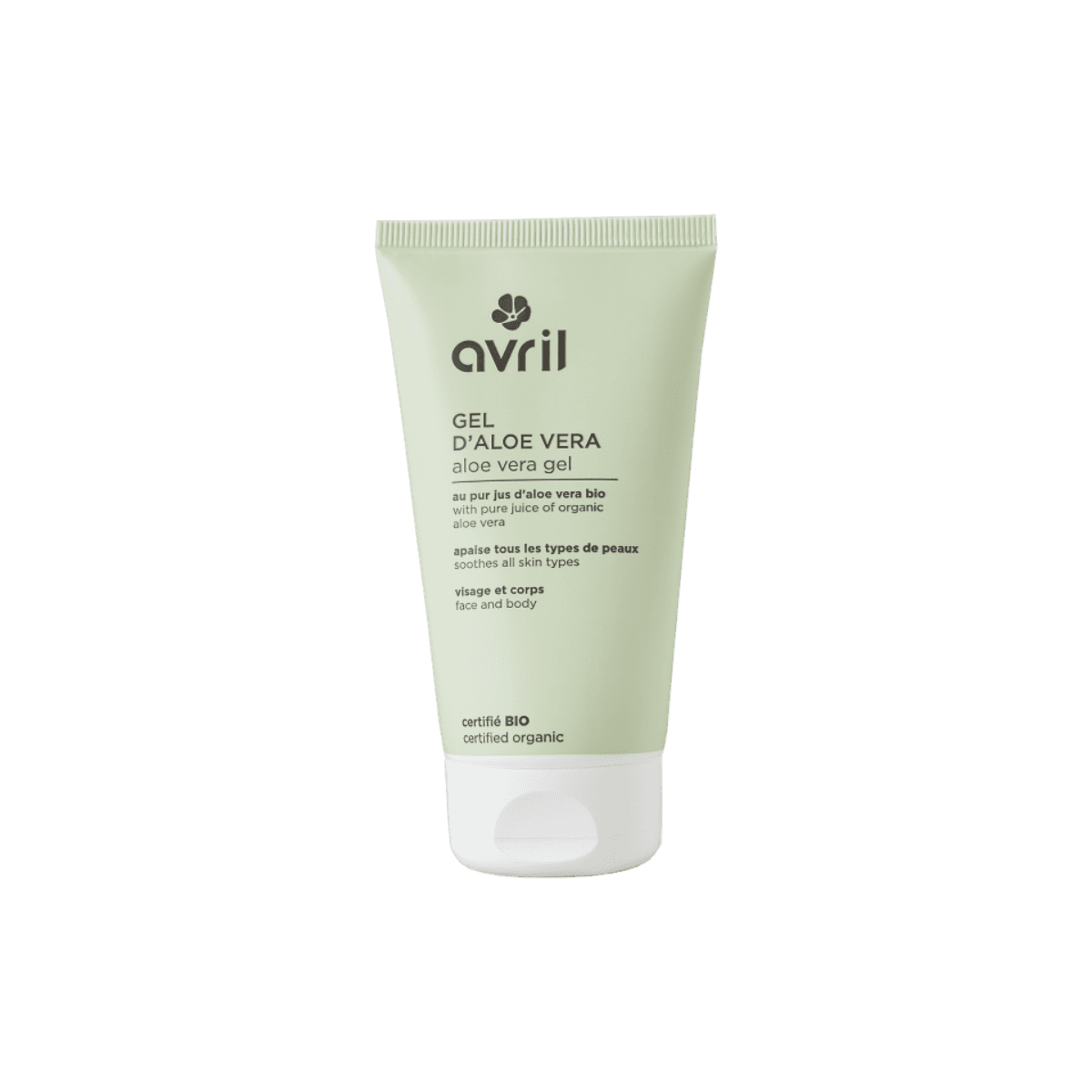 Gel d'aloé vera BIO 150ml - Certifié Bio - Avril