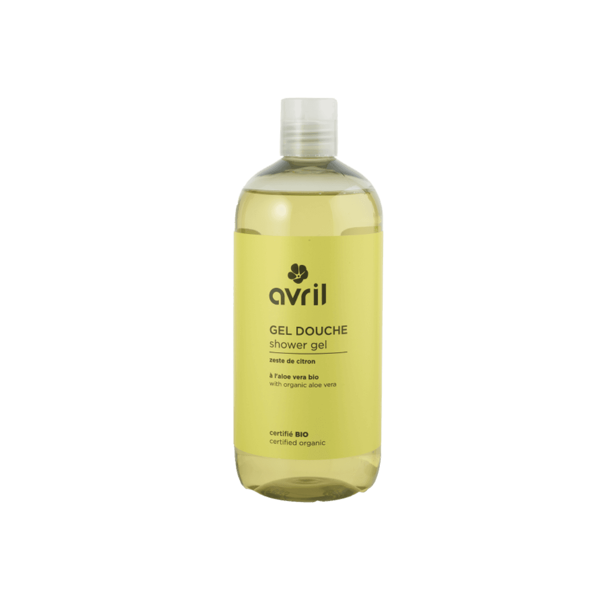 Gel douche - ZESTE DE CITRON 500ml - Certifié Bio - Avril