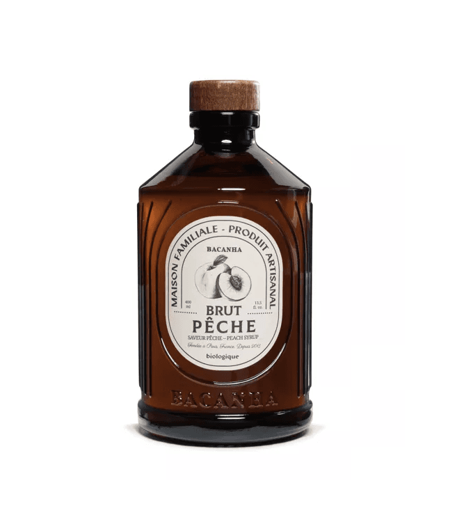 Sirop Pêche Brut - Biologique - 400ml - Bacanha