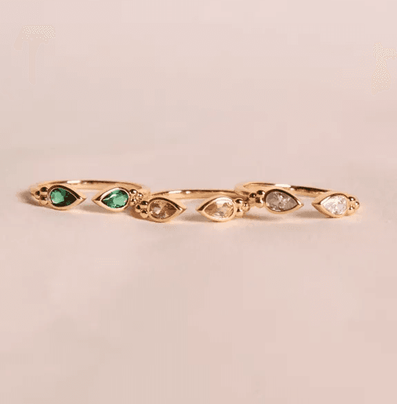 Bague Alma - Zircon Basilic - WAEKURA