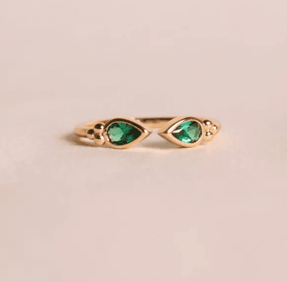 Bague Alma - Zircon Basilic - WAEKURA