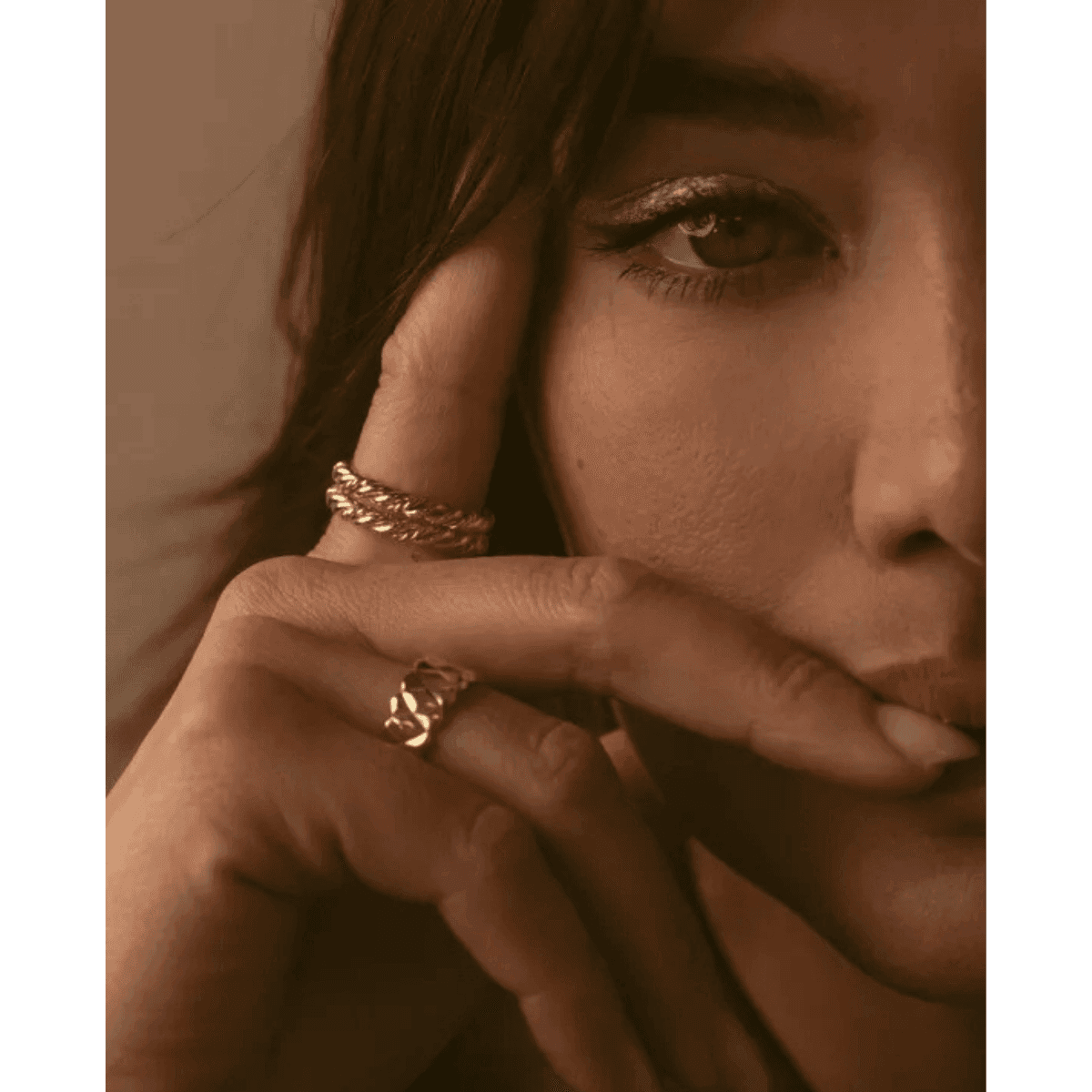 Bague Laurane- plaqué or - Aglaïa & Co