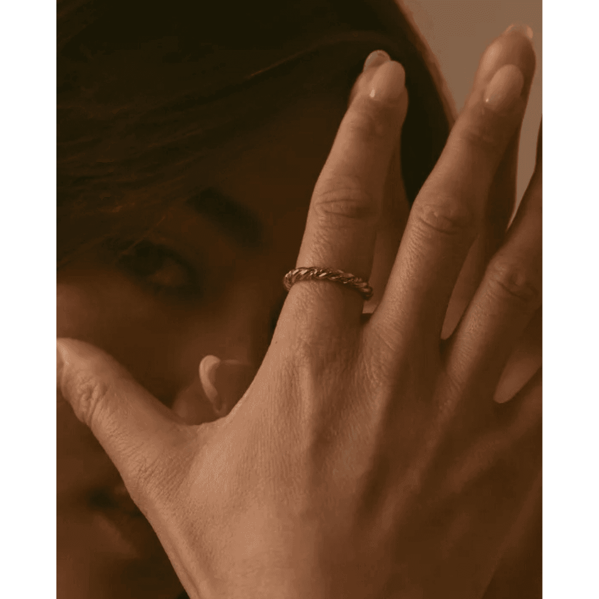 Bague Laurane- plaqué or - Aglaïa & Co