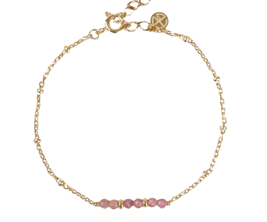 Bracelet Hanna - Plaqué or et tourmaline - Aglaïa & Co