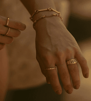 Bracelet Rose - Plaqué or - Aglaïa & Co