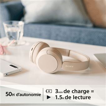 Casque sans fil WHCH520C Sony - Cream - Sony