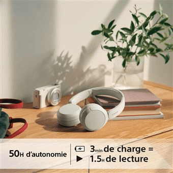 Casque sans fil WHCH520W Sony - Blanc - Sony