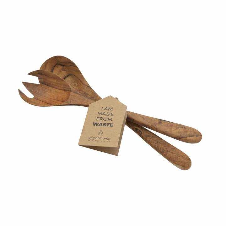 Set de couverts à salade en teck - SALAD SET RECLAIMED TEAK - Originalhome
