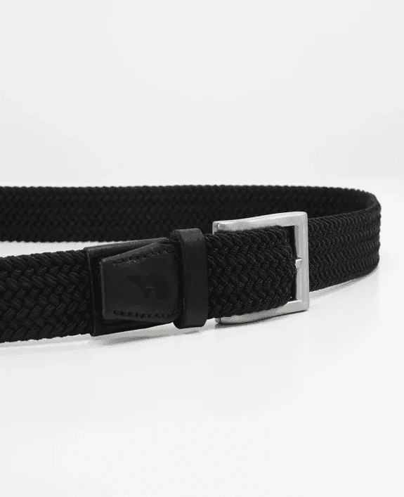 Ceinture recyclée Virgil Noir 105cm - Slopes & Town