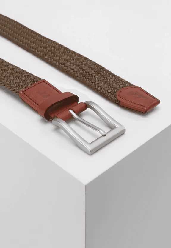Ceinture tressée élastique recyclée Marron - Bob - Slopes & Town