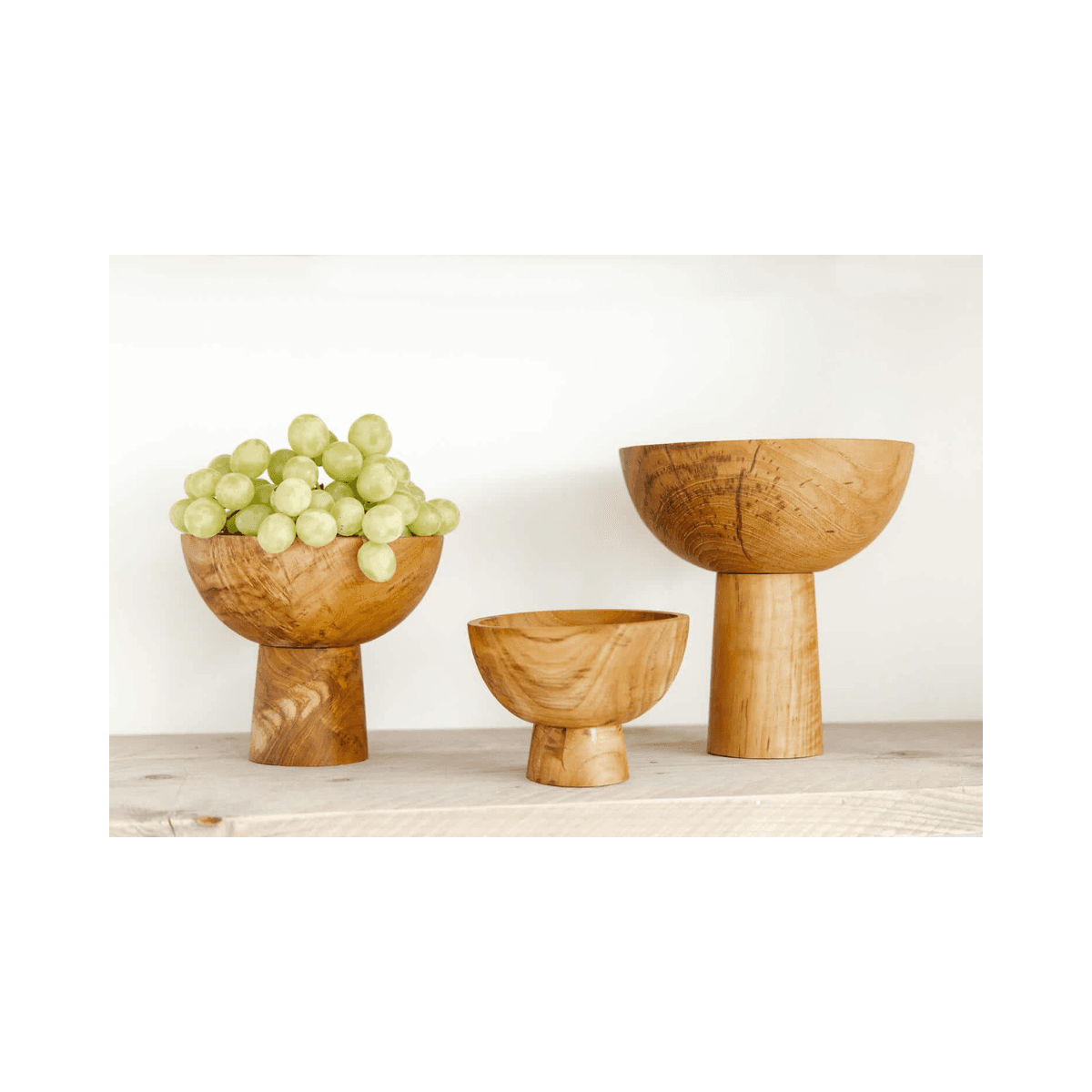 Coupe sur pied en teck - Moyenne - BOWL ON FOOT RECLAIMED - M - Originalhome