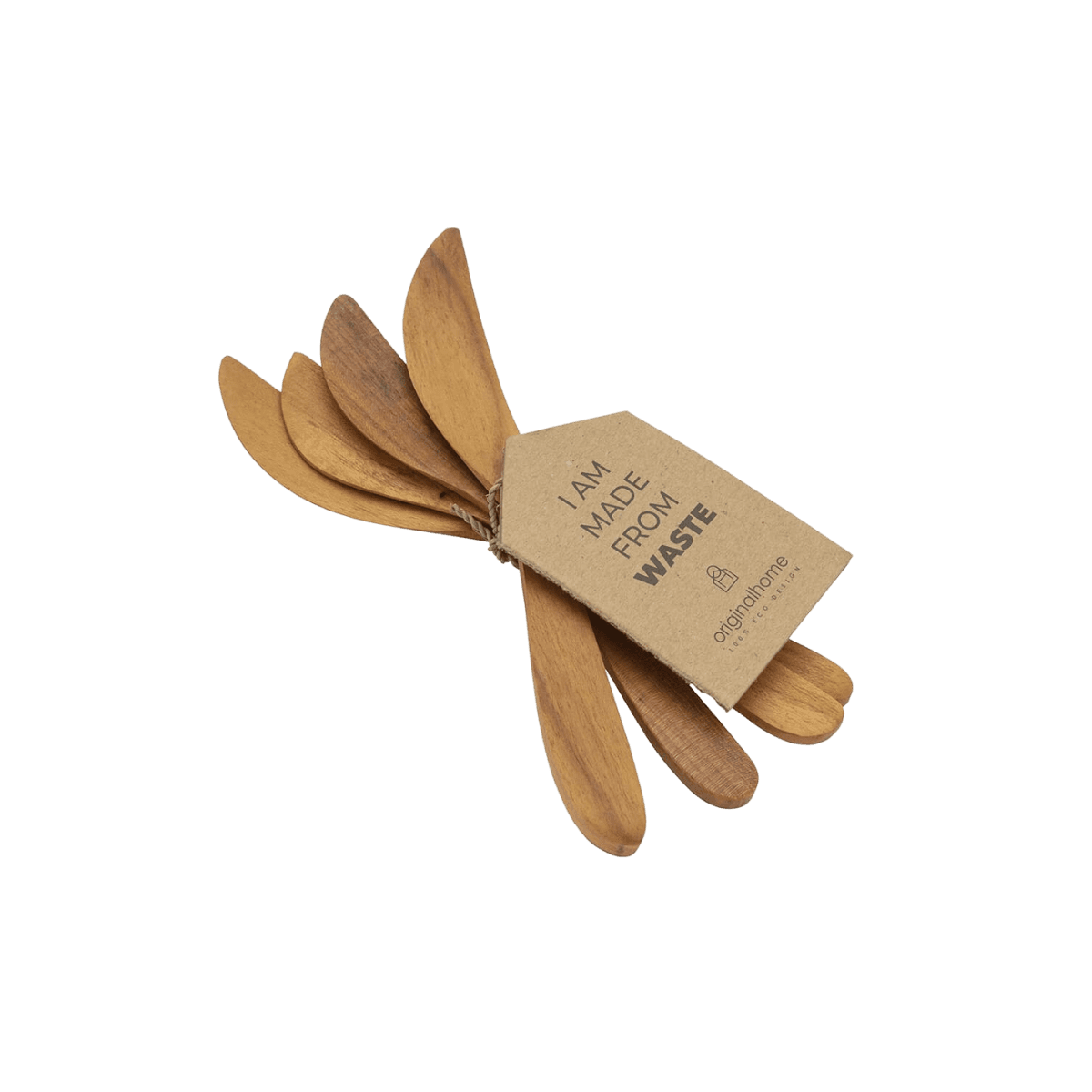 Couteaux en teck x 4 - KNIFE RECLAIMED TEAK S/4 - Originalhome