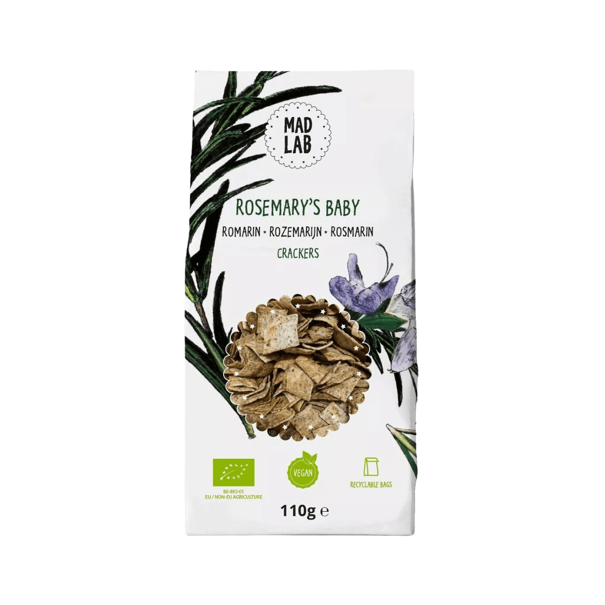 Crackers au romarin BIO - ROSEMARY BABY - Mad Lab