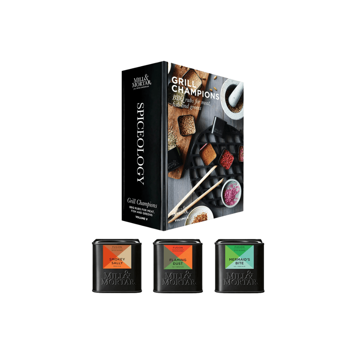 Coffret d'épices pour bbq - GRILL CHAMPION - Mill & Mortar
