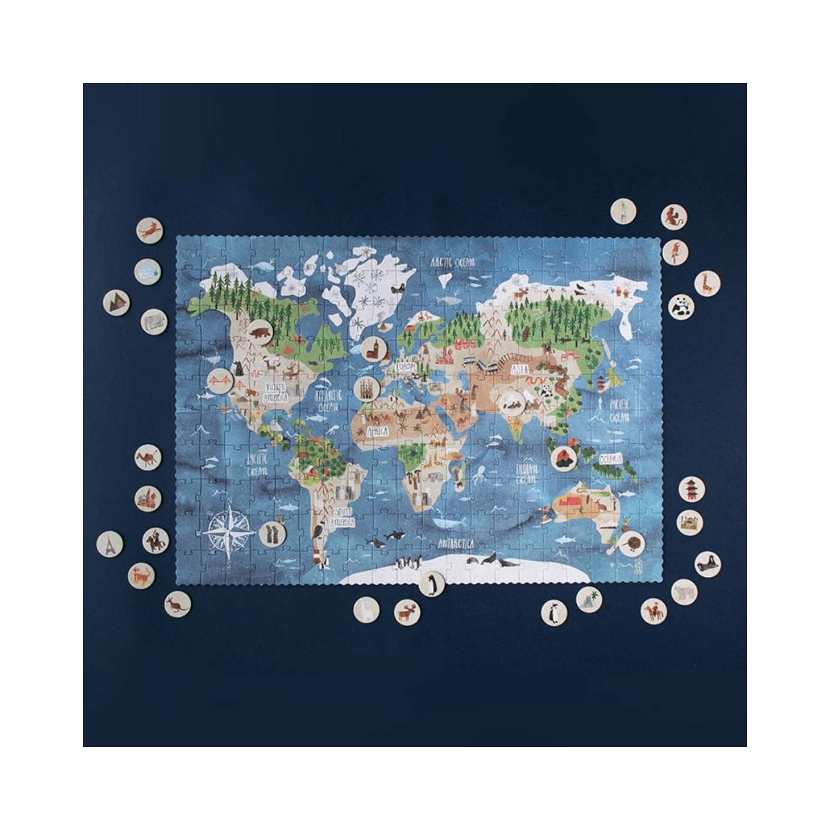 Puzzle d'observation 200 pc - 6 ans et + - DISCOVER THE WORLD PUZZLE - Londji