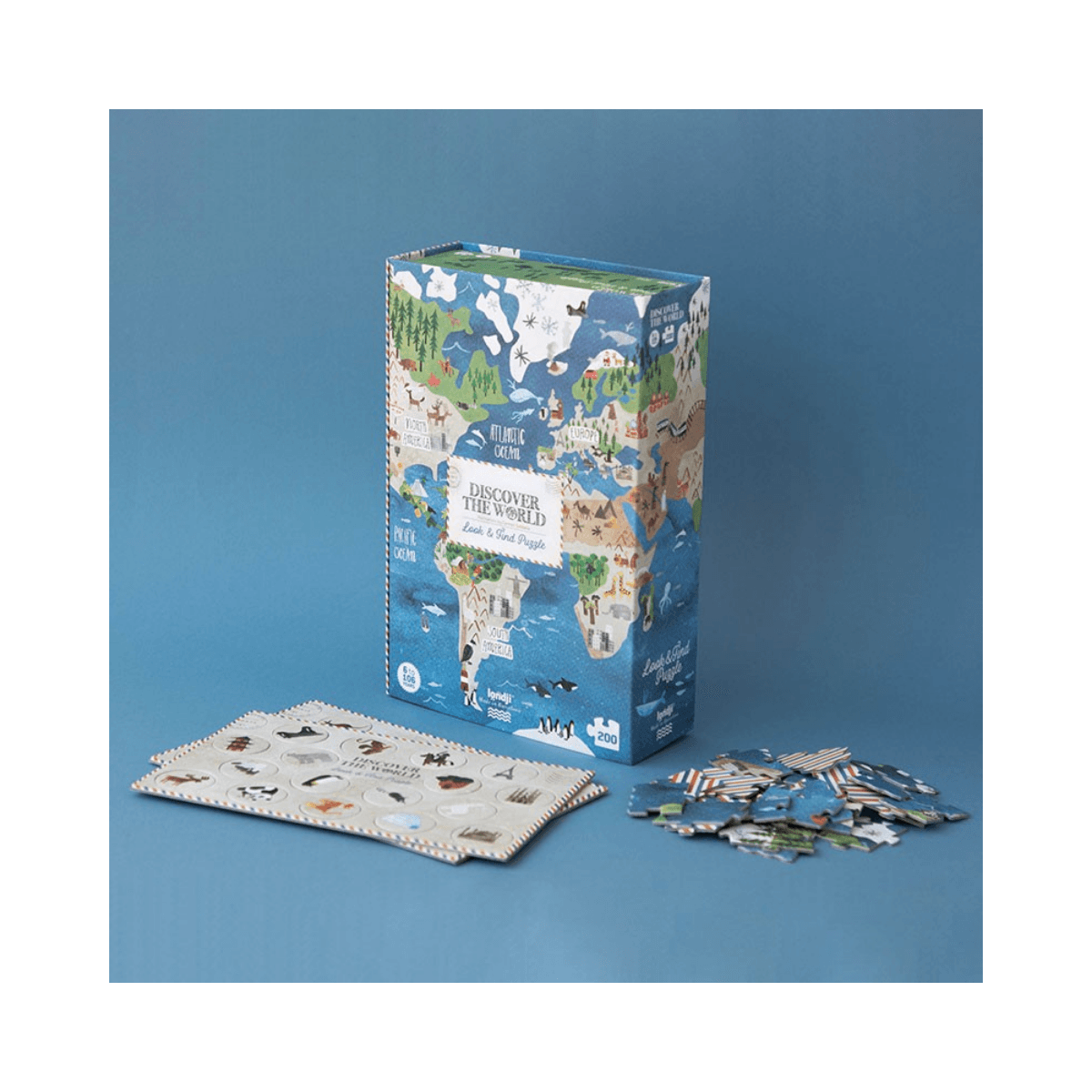 Puzzle d'observation 200 pc - 6 ans et + - DISCOVER THE WORLD PUZZLE - Londji