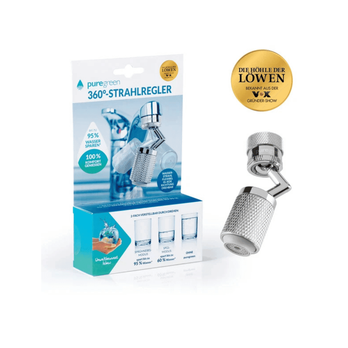 Économiseur d'eau de robinet - Pure green