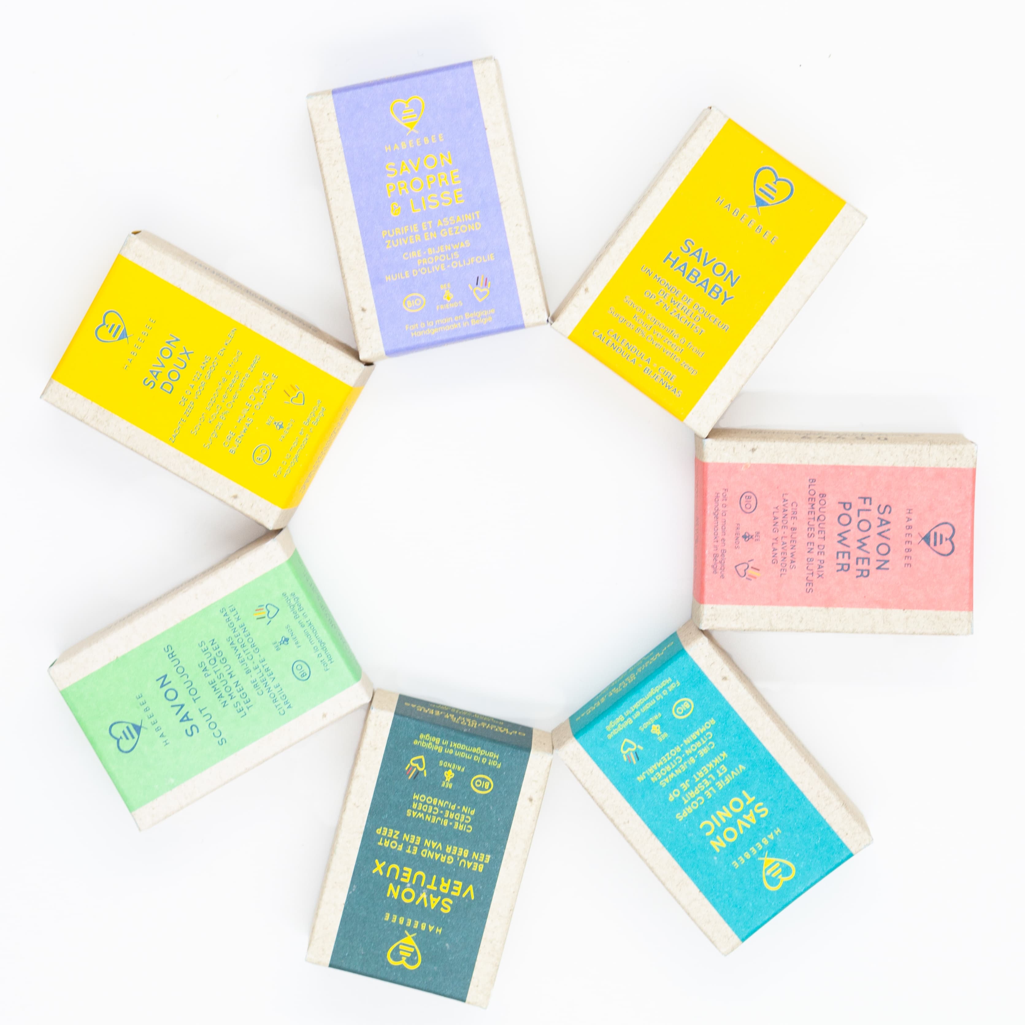 Coffret 7 mini-savons - Habeebee