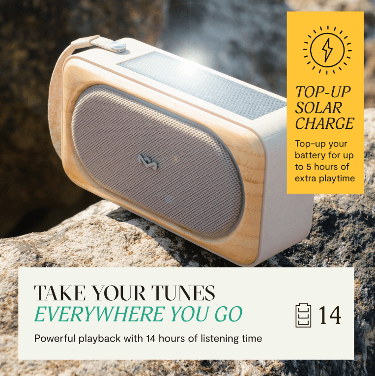 Enceinte Bluetooth ROOTS SOLAR - Cream 700493 - House of Marley