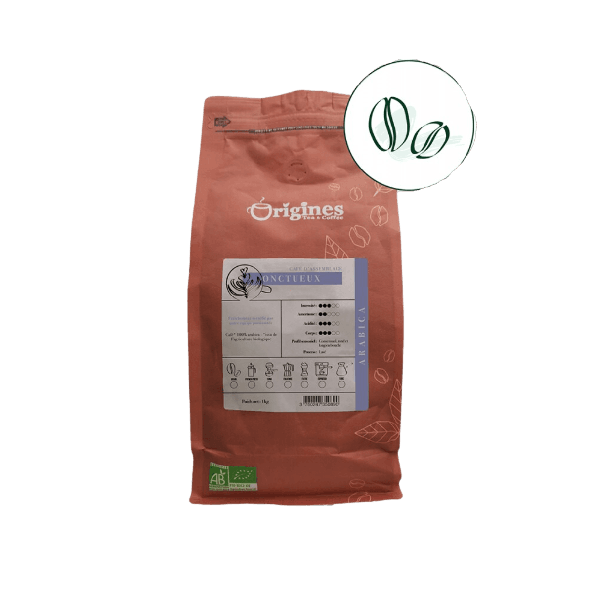 Expresso gourmand BIO - Grain 1kg - Origines Coffee