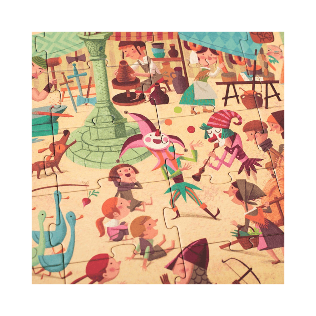 Puzzle d'observation 100 pc - 5 - 8 ans - GO TO THE MEDIEVAL TIMES PUZZLE - Londji