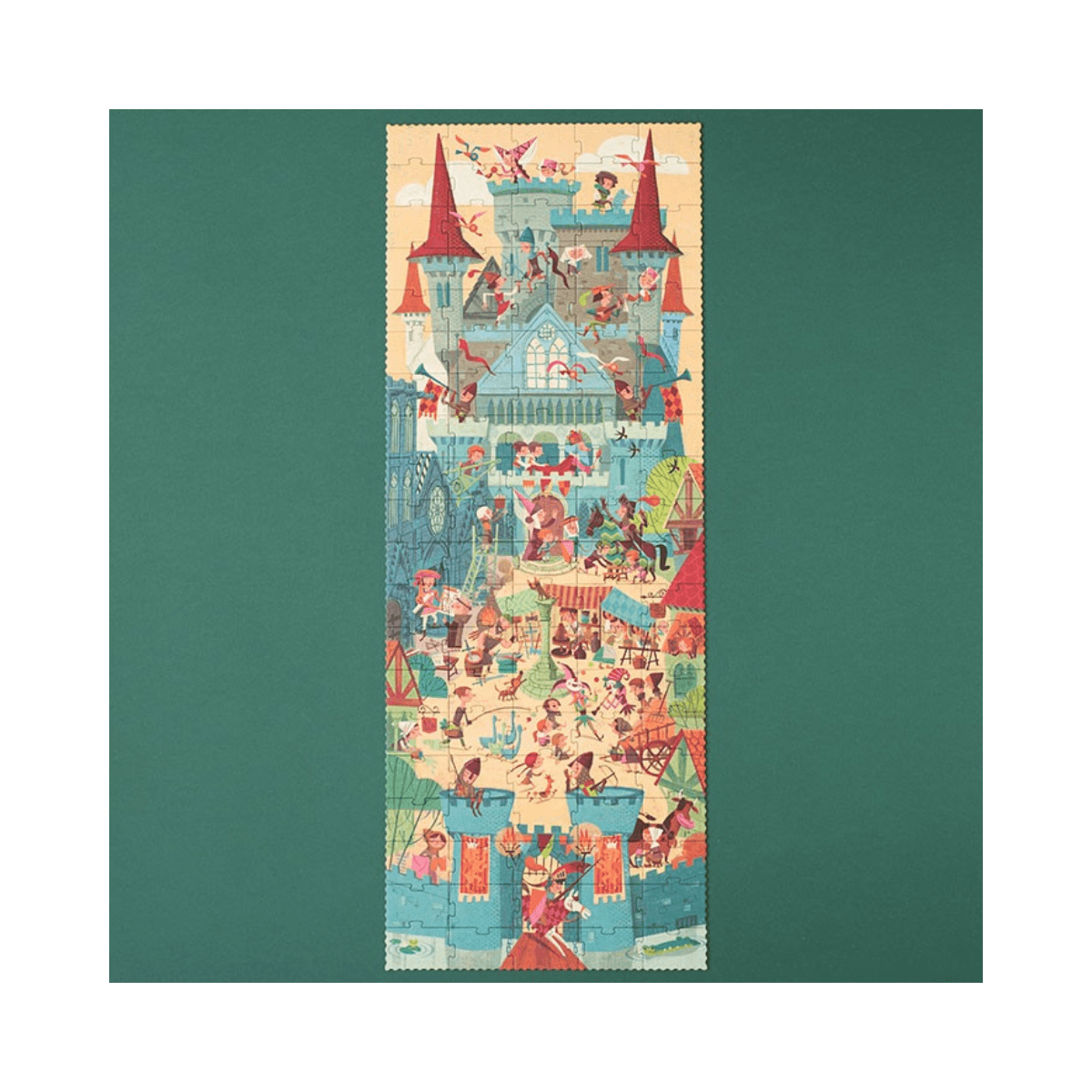 Puzzle d'observation 100 pc - 5 - 8 ans - GO TO THE MEDIEVAL TIMES PUZZLE - Londji
