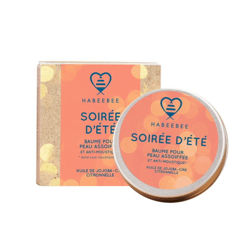 Baume après-solaire et anti-moustique SOIREE D'ETE - Habeebee