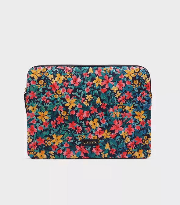 Housse PC 15" - Aquarelle Florale Obscure - Casyx