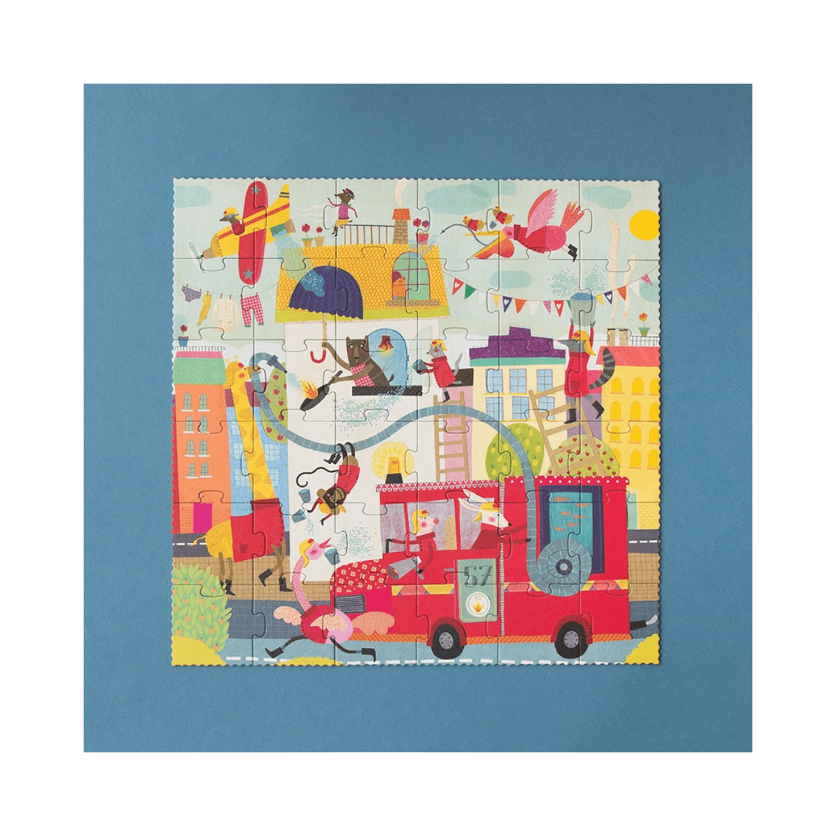 Puzzle 36 pc - 3 - 6 ans - I WANT TO BE FIREFIGHTER PUZZLE - Londji