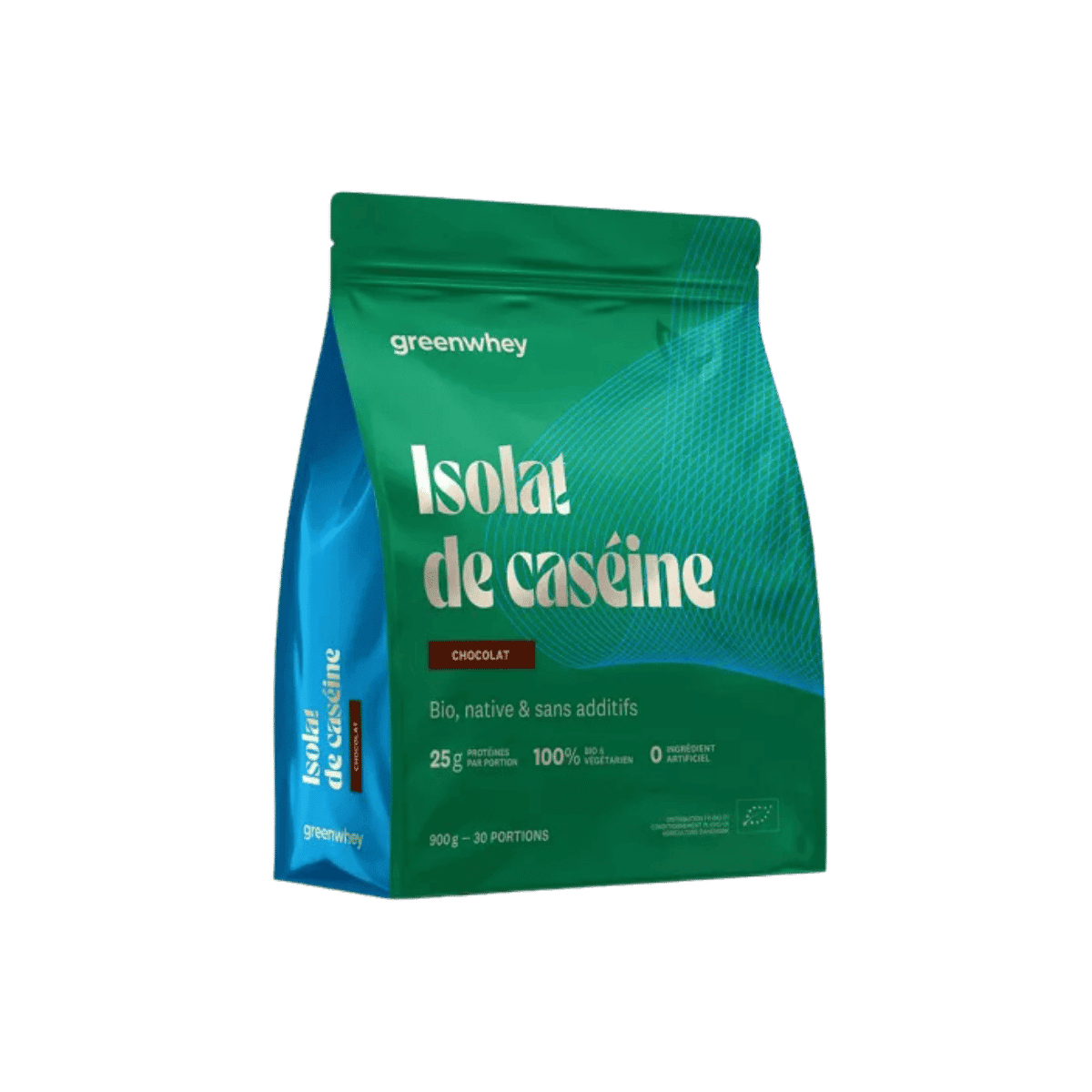 Isolat de Caséine BIO Micellaire Chocolat 900g - Greenwhey