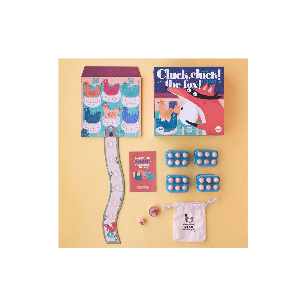 Jeu coopératif - 4 ans et + - CLUCK CLUCK! THE FOX! - Londji