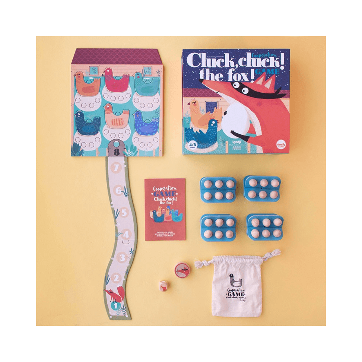 Jeu coopératif - 4 ans et + - CLUCK CLUCK! THE FOX! - Londji