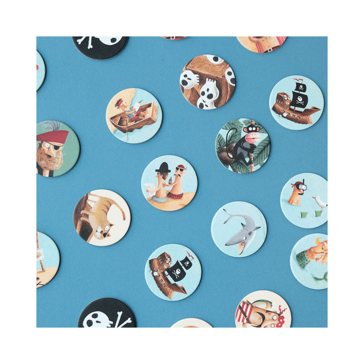Jeu de mémoire - 3 ans et + - I'M A PIRATE MEMO - Londji