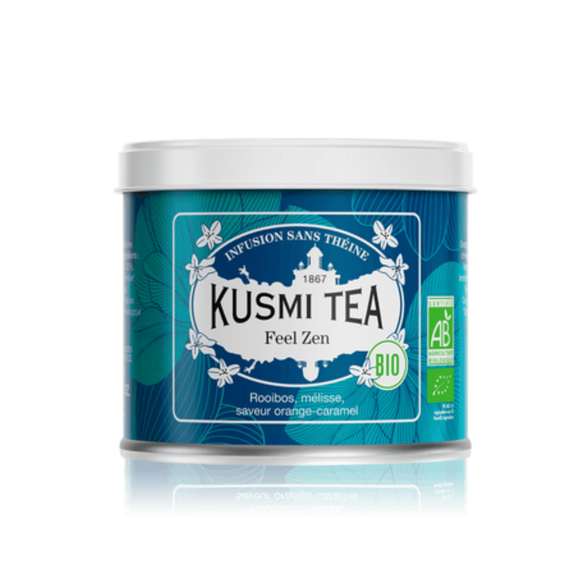 Infusion à la mélisse BIO - Feel Zen - Boîte métal 100gr - Kusmi Tea